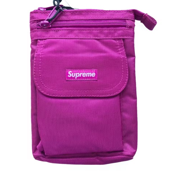 SUPREME shoulder bag FW 19 belt bag crossbody in pink excellent condition - Picture 1 of 7